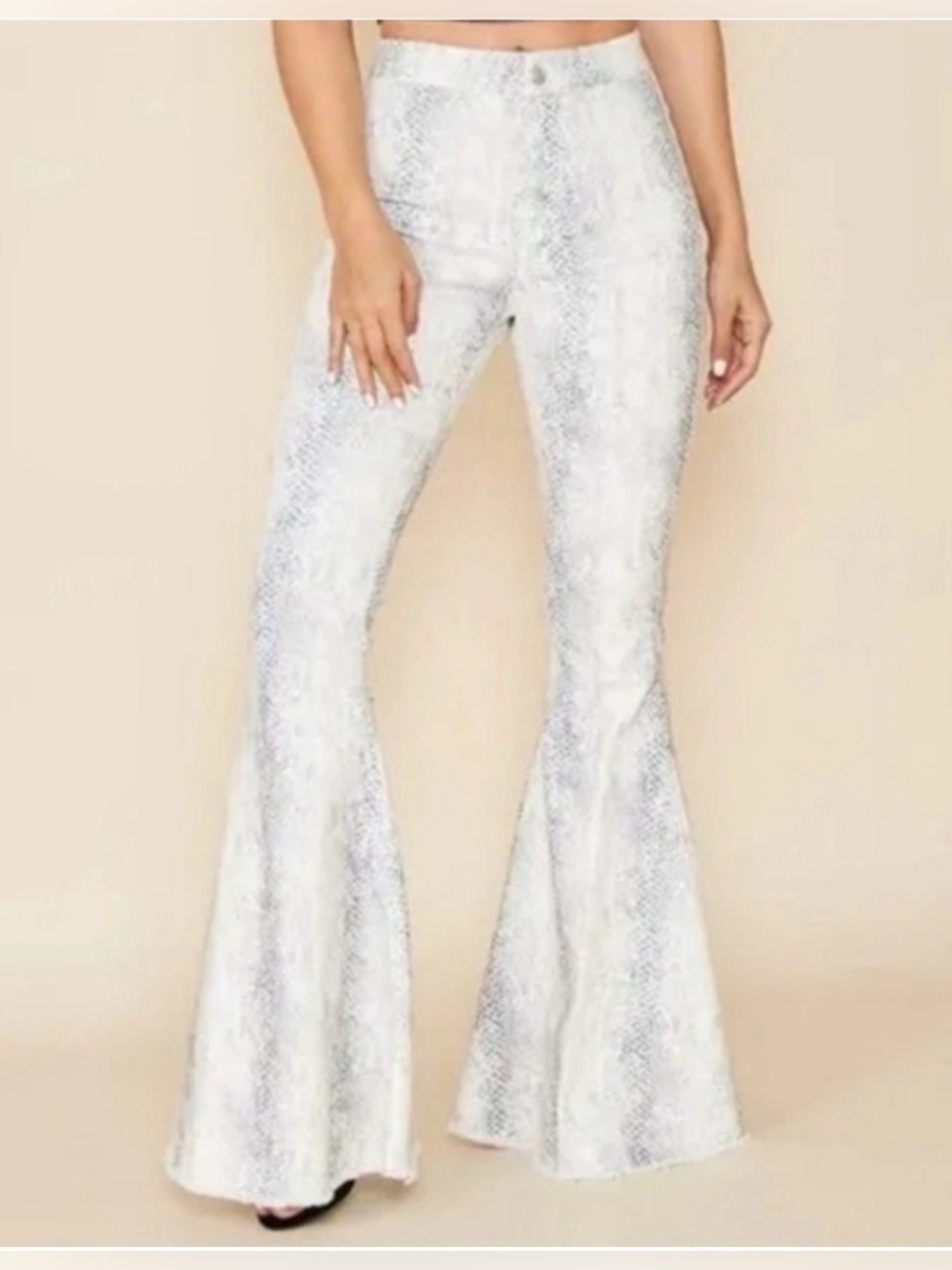 Altar’d State snakeskin flare jeans